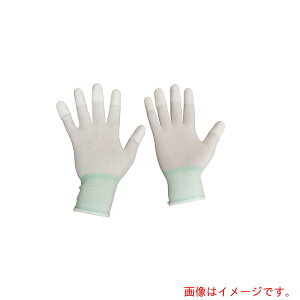 ペンギンエースジャパン(penguinace) LOGLOVE指先ウレタン背抜き手袋 白 10双組 Lサイズ 【品番:LOGLOVE-YUBIUR-WH-L】□