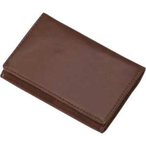 【メール便対応】レイメイ藤井 グロワール メモホルダー付名刺入(合皮製) ブラウン 【品番:GLN1054C】