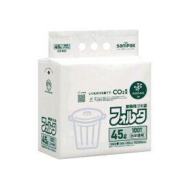 日本サニパック（sanipak）　フォルタ業務用ゴミ袋 nocoo in（ノクーイン） 45L 白半透明 100枚 0.030mm　【品番：CF4H】