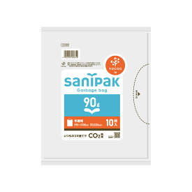 日本サニパック（sanipak）　サニパックポリ袋 nocoo in（ノクーイン） ハーフサイズ 90L 10枚 0.020mm　【品番：CUH99】