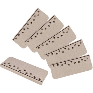 サンコー(SANKO) おくだけ吸着階段マット 肉球 6枚入 ライトベージュ 【品番:KX-43】