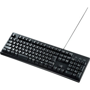 �T�����T�v���C�iSANWA SUPPLY�j�@���{��109�L�[�{�[�h�@�R�ۖh���h�o�^�C�v�@�y�i�ԁFSKB-BS6BK�z