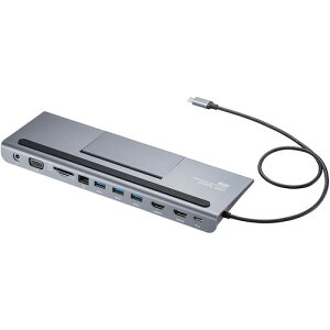 �T�����T�v���C�iSANWA SUPPLY�j�@USB�@Type?C�h�b�L���O�X�e�[�V�����iHDMI�^VGA�Ή��j�@�y�i�ԁFUSB-CVDK8�z