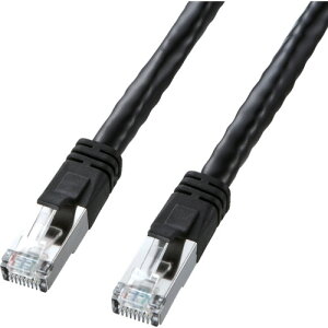 �T�����T�v���C�iSANWA SUPPLY�j�@CAT6�@LAN�P�[�u���@PoE�Ή��^�C�v�@�u���b�N�@15m�@�y�i�ԁFKB-T6POE-15BK�z