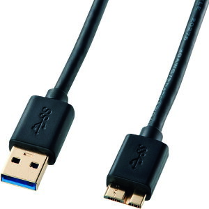 �y���[���֑Ή��z�T�����T�v���C�iSANWA SUPPLY�j�@USB3�D0�}�C�N���P�[�u���iA�|MicroB�j0�D5m�@�y�i�ԁFKU30-AMC05BK�z