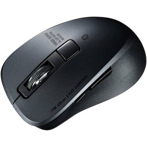 �T�����T�v���C�iSANWA SUPPLY�j�@�É�Bluetooth�@5�D0�@�u���[LED�}�E�X�i5�{�^���E�u���b�N�j�@�y�i�ԁFMA-BTBL155BK�z