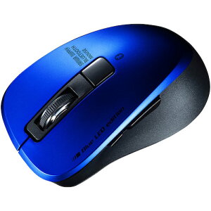 �y�ʓr��������z�T�����T�v���C�iSANWA SUPPLY�j�@�É�Bluetooth�@5�D0�@�u���[LED�}�E�X�i5�{�^���E�u���[�j�@�y�i�ԁFMA-BTBL155BL�z