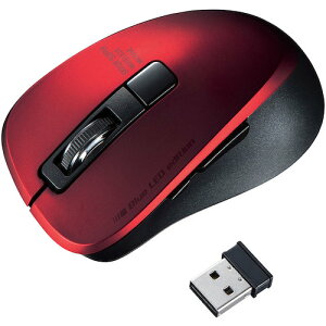 �y�ʓr��������z�T�����T�v���C�iSANWA SUPPLY�j�@�É����C�����X�u���[LED�}�E�X�i5�{�^���E���b�h�j�@�y�i�ԁFMA-WBL153R�z