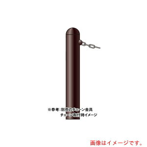 積水樹脂(SEKISUI) 鋼製タイプ(チェーン柵)シティタイプ車止め部材(チェーン取り付け金具)端柱のみ 【品番:CR5-1-139 TANTYUU】□