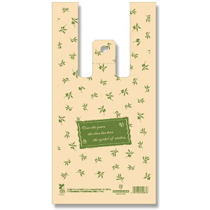 シモジマ HEIKO レジ袋 バイオハンドハイパー オリーブガーデン S 100枚入り 【品番:006905540】