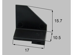 【メール便対応】LIXIL(新日軽) 額縁コーナー隙間隠し(L) ブラック系 【品番:S8C496L】