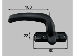 LIXIL�i�V���y�j�@�J�����b�`�n���h���iL�j�@�u���b�N�n�@�y�i�ԁFS8KH1049L�z