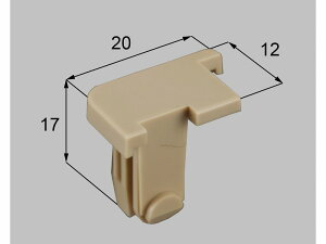 【メール便対応】LIXIL(新日軽) パネルカバーC端部キャップ(R) 月ヶ瀬桧 【品番:SVDA426RS01】