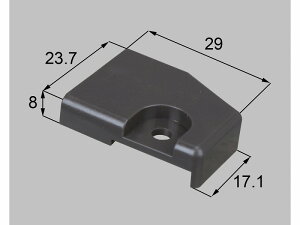 【メール便対応】LIXIL(新日軽) 額縁コーナーブロック(R) ブラウン系 【品番:SYEU4RS01】