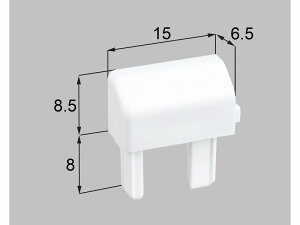 【メール便対応】LIXIL(新日軽) 化粧額縁A小口キャップ(R) ホワイト 【品番:SYGD196RS01】