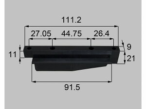 【メール便対応】LIXIL(新日軽) 縦額縁上下端キャップ(R) ブラック系 【品番:SYGT11RS01】
