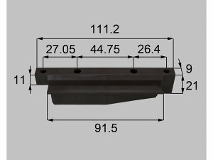 【メール便対応】LIXIL(新日軽) 縦額縁上下端キャップ(R) ブラウン系 【品番:SYGV11RS01】