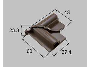 【メール便対応】LIXIL(新日軽) 内額縁溝カバー コーナーブロック ブロンズ系 【品番:SYTB239S01】