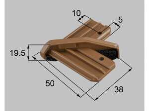 【メール便対応】LIXIL(新日軽) 内額縁コーナーブロック(90°) マイルドバーチ 【品番:SYTC125S01】