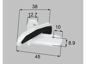 LIXIL(新日軽) 外額縁コーナーブロック(105°) ホワイト 【品番:SYTD130S01】