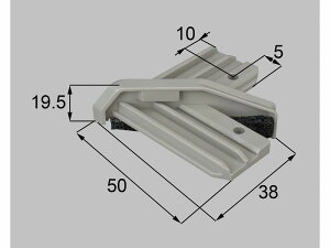【メール便対応】LIXIL(新日軽) 内額縁コーナーブロック(90°) グレー系 【品番:SYTL125S01】