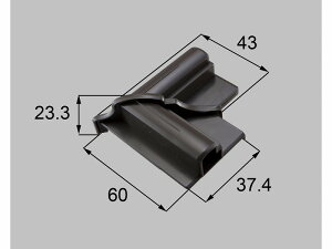 【メール便対応】LIXIL(新日軽) 内額縁溝カバー コーナーブロック ブラウン系 【品番:SYTU239S01】