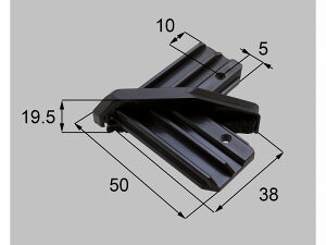 【メール便対応】LIXIL(新日軽) 内額縁コーナーブロック(90°) ブラウン系 【品番:SYTV125S01】