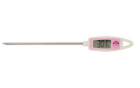 シンワ測定　ホームサーモ デジタル T 温度 クッキング用 ピンク　【品番：72978】