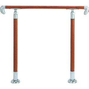 シロクマ(SHIROKUMA) アプローチ手すり(B) チーク・シルバー 【品番:AP-12B-TSI】