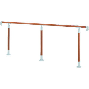 シロクマ(SHIROKUMA) アプローチ手すり(B) チーク・シルバー 【品番:AP-13B-TSI】