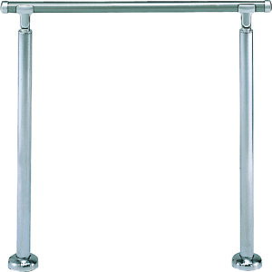 シロクマ(SHIROKUMA) アプローチ手すり(B) 900mm シルバー/HL 【品番:AP-140B-90-SIH】