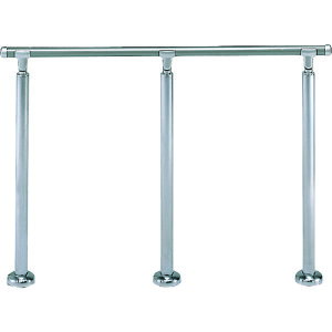 シロクマ(SHIROKUMA) アプローチ手すり(B) 2000mm シルバー/HL 【品番:AP-141B-20-SIH】