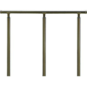 シロクマ(SHIROKUMA) アプローチ手すり(U) 2000mm ブロンズ/アンバー 【品番:AP-141U-20-BRA】