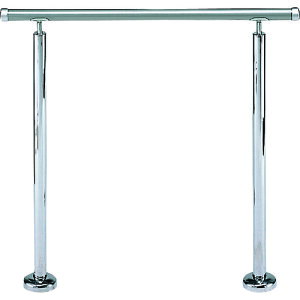 シロクマ(SHIROKUMA) アプローチ手すり(B) 900mm シルバー/鏡面 【品番:AP-160B-90-SKM】