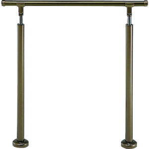 シロクマ(SHIROKUMA) アプローチ手すり(B)900mm ブロンズ/アンバー 【品番:AP-40B-90-BRA】