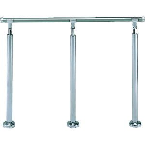 シロクマ(SHIROKUMA) アプローチ手すり(B) 2000mm シルバー/HL 【品番:AP-41B-20-SIH】