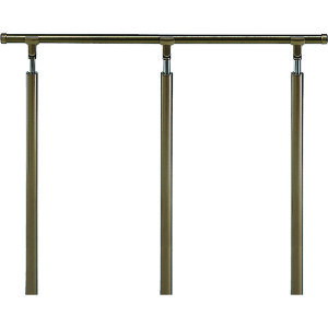 シロクマ(SHIROKUMA) アプローチ手すり(U) 2000mm ブロンズ/アンバー 【品番:AP-41U-20-BRA】