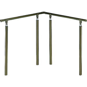 シロクマ(SHIROKUMA) アプローチ手すり(U)900×900 ブロンズ/アンバー 【品番:AP-42U-90X90-BRA】