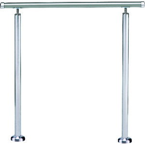 シロクマ(SHIROKUMA) アプローチ手すり(B) 900mm シルバー/HL 【品番:AP-50B-90-SIH】