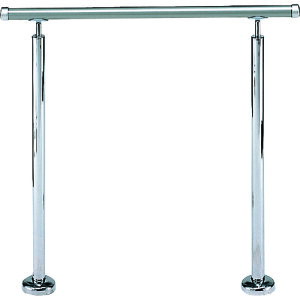 シロクマ(SHIROKUMA) アプローチ手すり(B) 900mm シルバー/鏡面 【品番:AP-50B-90-SKM】