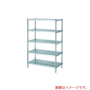 【別途送料あり】シンコー(SINKO) ステンレスラックベタ棚5段 RB5型 SUS430 1488×588×1800 【品番:RB5-15060】