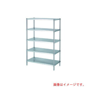 【別途送料あり】シンコー(SINKO) ステンレスラックベタ棚5段 RBN5型 SUS304 1188×438×1800 【品番:RBN5-12045】