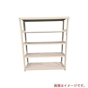 【別途送料あり】双福鋼器 軽中量ボルトレスラック 200kg 1800×300×1800 天地5段 単体 ホワイトグレー 【品番:TS6630-5T】