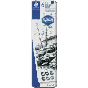 【メール便対応】ステッドラー日本(STAEDTLER) 210986)マルス ルモグラフ フルグラファイト鉛筆 6本セット 【品番:100G M6】