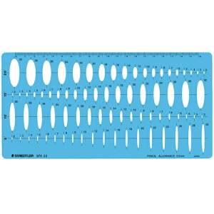 【メール便対応】ステッドラー日本(STAEDTLER) 722421)テンプレート 総合だ円定規 976 23 【品番:976 23】