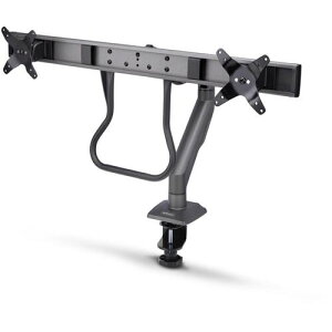 StarTech.com�@���j�^�[�A�[���^C�N�����v�Œ莮�^2��ʁ^�ő�27�C���`�^�ω׏d15kg�^VESA�Ή��^�N���X�o�[�^�����p�x�����@�y�i�ԁFH2M1AS2-MONITOR-ARM�z