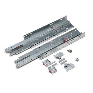 スガツネ工業 アンダーマウント型レール RUN-PS2 プッシュオープン&ソフトクロージング機構付 【品番:RUN-PS2-400】