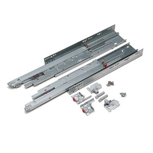 スガツネ工業 アンダーマウント型レール RUN-PS2 プッシュオープン&ソフトクロージング機構付 【品番:RUN-PS2-450】