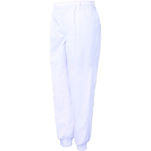 サンエス(SUN・S) 男性用混入だいきらい横ゴム・裾口ジャージパンツ 4L ホワイト 【品番:FX70976J-4L-C11】