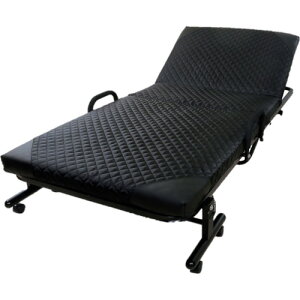 【別途送料あり】谷村実業 TASSCOM 14段リクライニングベッド ブラック 【品番:TAN-698】